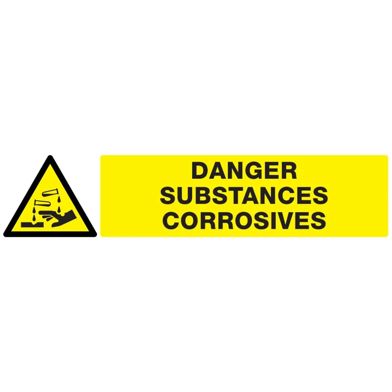 Panneau DANGER SUBSTANCES CORROSIVES N Taliaplast 625309 | 625309