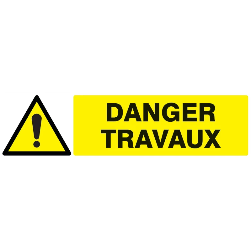 Panneau DANGER TRAVAUX 200x52 NORMASIG Taliaplast 620322 | 620322 Panneau DANGER TRAVAUX 200x52 NORMASIG Taliaplast 620322 | 620322