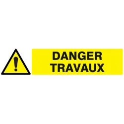 Panneau DANGER TRAVAUX 330X75 NORMASIG Taliaplast 625322 | 625322