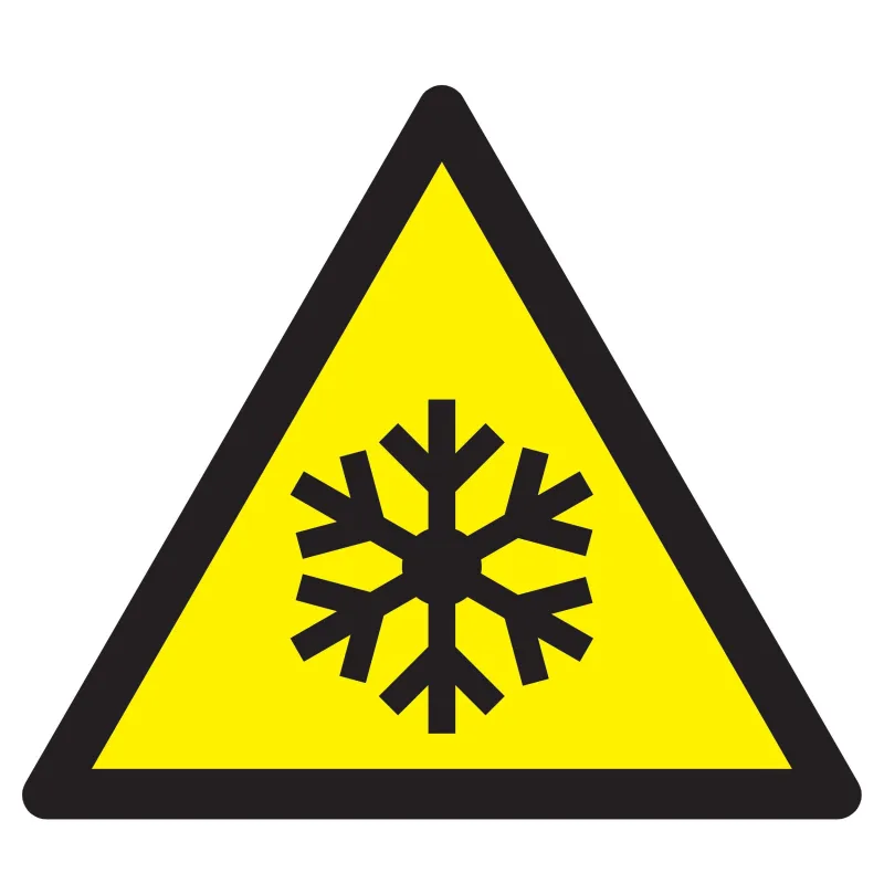 Panneau DANGER BASSES TEMPERATURES CON Taliaplast 629315 | 629315