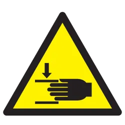 Panneau DANGER ECRASEMENT DES MAINS NO Taliaplast 629357 | 629357