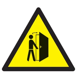 Panneau ATTENTøOUVERT. PORTE NORMASIGN Taliaplast 629346 | 629346