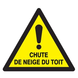 Panneau DANGER CHUTE NEIGE DU TOIT NOR Taliaplast 629956 | 629956