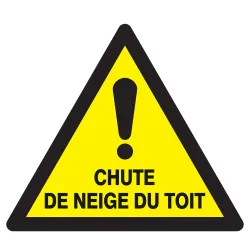 Panneau DANGER CHUTE NEIGE DU TOIT NOR Taliaplast 629328 | 629328