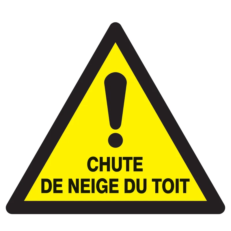 Panneau DANGER CHUTE NEIGE DU TOIT NOR Taliaplast 629328 | 629328 Panneau DANGER CHUTE NEIGE DU TOIT NOR Taliaplast 629328 | 629328