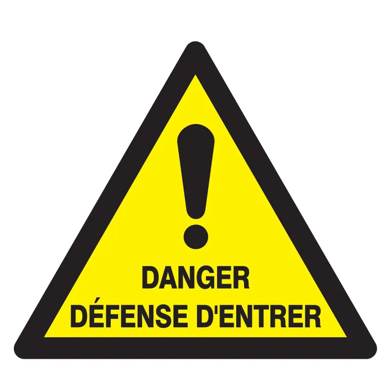 Panneau DANGER DEFENSE D'ENTRER NORMAS Taliaplast 629961 | 629961 Panneau DANGER DEFENSE D'ENTRER NORMAS Taliaplast 629961 | 629961