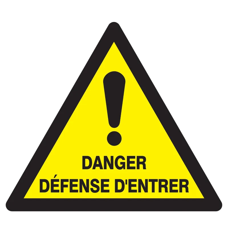 Panneau DANGER DEFENSE D'ENTRER NORMAS Taliaplast 629332 | 629332 Panneau DANGER DEFENSE D'ENTRER NORMAS Taliaplast 629332 | 629332