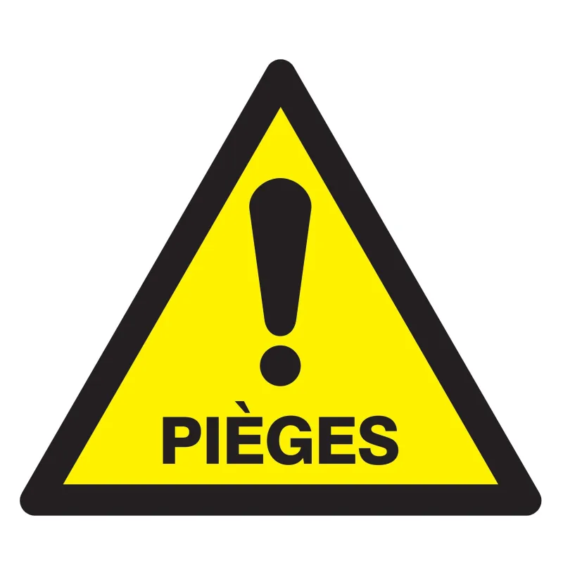 Panneau DANGER PIEGES NORMASIGN 100X10 Taliaplast 629957 | 629957 Panneau DANGER PIEGES NORMASIGN 100X10 Taliaplast 629957 | 629957