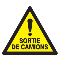 Panneau DANGER SORTIE DE CAMIONS NORMA Taliaplast 629963 | 629963