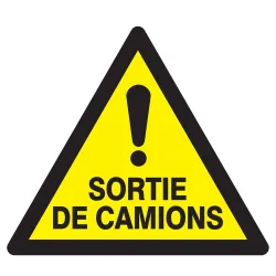 Panneau DANGER SORTIE DE CAMIONS NORMA Taliaplast 629301 | 629301