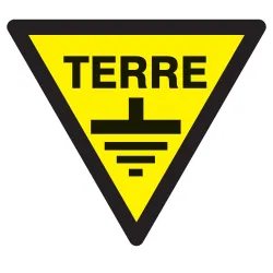Panneau DANGER TERRE NORMASIGN 300X300 Taliaplast 629324 | 629324
