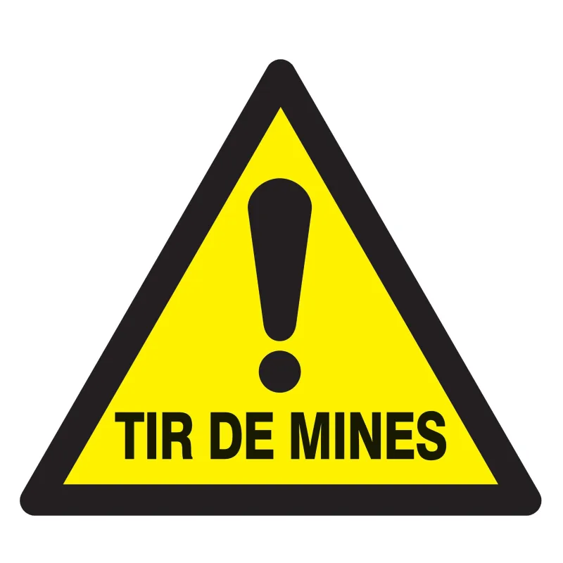 Panneau DANGER TIR DE MINES NORMASIGN Taliaplast 629938 | 629938 Panneau DANGER TIR DE MINES NORMASIGN Taliaplast 629938 | 629938