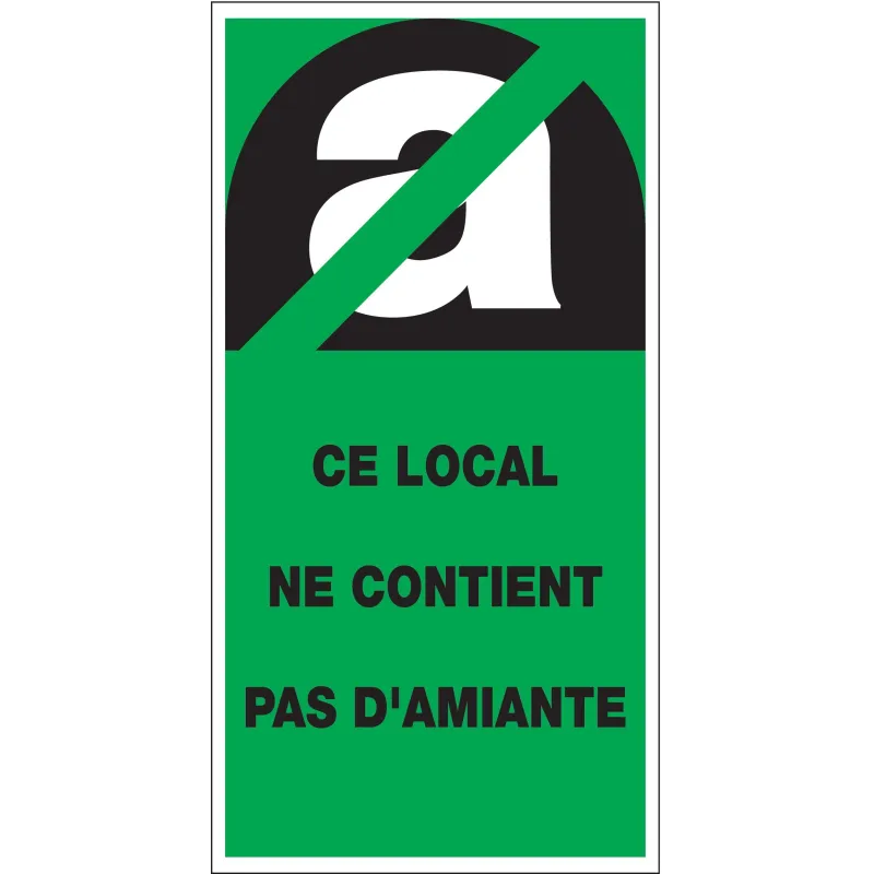 Panneau NE CONTIENT PAS AMIANTE 56X109 Taliaplast 733906 | 733906 Panneau NE CONTIENT PAS AMIANTE 56X109 Taliaplast 733906 | 733906