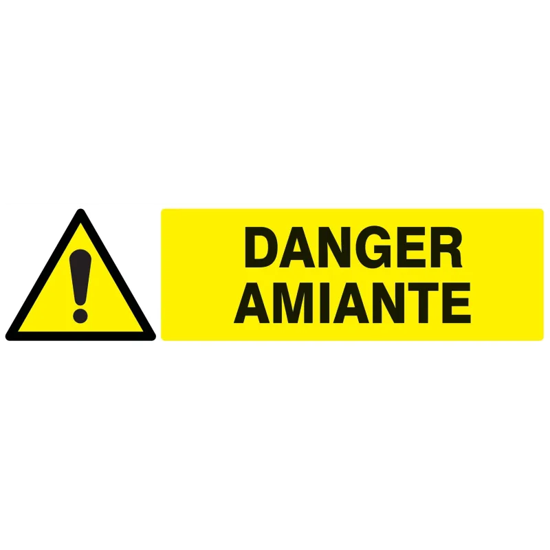 Panneau DANGER AMIANTE 200x52 NORMASIG Taliaplast 620323 | 620323