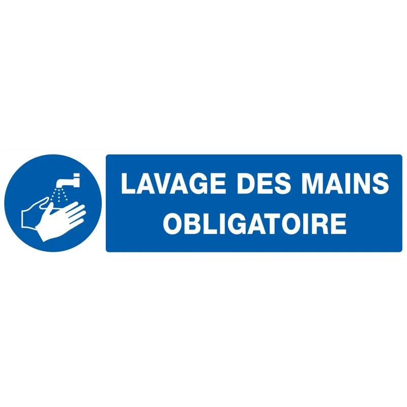Panneau LAVAGE DES MAINS OBLIGATOIRE N Taliaplast 620520 | 620520 Panneau LAVAGE DES MAINS OBLIGATOIRE N Taliaplast 620520 | 620520