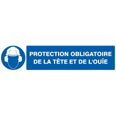 Panneau PROTECTION OBLIGATOIRE TETE ET Taliaplast 625505 | 625505