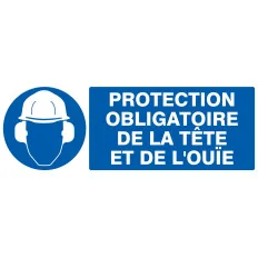 Panneau PROTECTION OBLIGATOIRE TETE ET Taliaplast 626505 | 626505