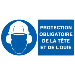 Panneau PROTECTION OBLIGATOIRE TETE ET Taliaplast 621505 | 621505