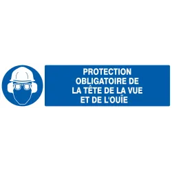 Panneau PROT.OBLIG.TET/ VUE/OUI.200X52 Taliaplast 620501 | 620501