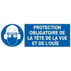 Panneau PROT.OBL.TETE.VUE.OUIE NORMASI Taliaplast 626501 | 626501