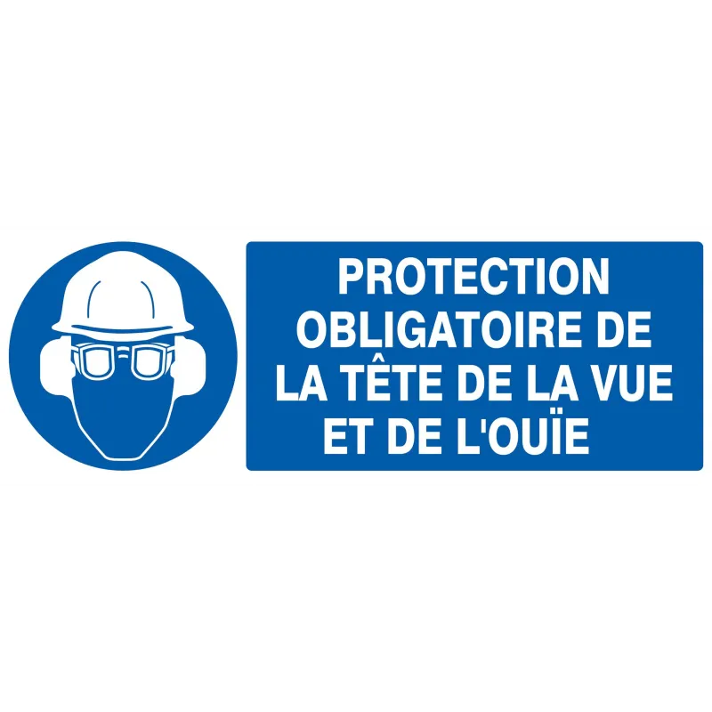 Panneau PROT.OBL.TETE.VUE.OUIE NORMASI Taliaplast 626501 | 626501