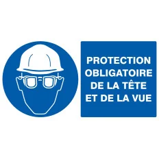 Panneau PROT.OBLIG.TETE ET VUE 330X200 Taliaplast 621504 | 621504