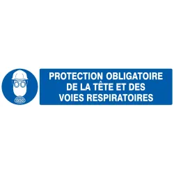 Panneau PROT.OBL. TETE VOI RESP.330x75 Taliaplast 625506 | 625506