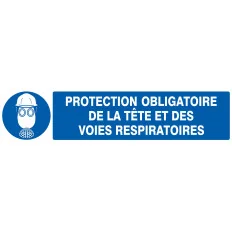 Panneau PROT.OBL. TETE VOI RESP.330x75 Taliaplast 625506 | 625506