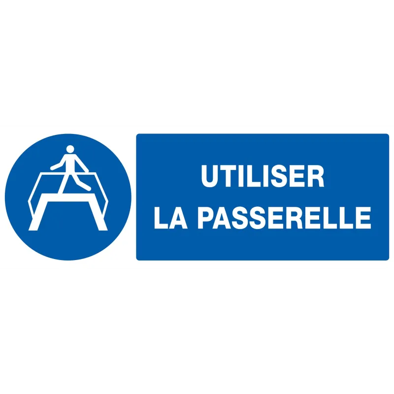Panneau UTILISER LA PASSERELLE 330X120 Taliaplast 626511 | 626511 Panneau UTILISER LA PASSERELLE 330X120 Taliaplast 626511 | 626511