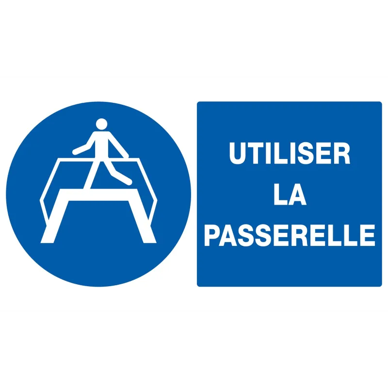 Panneau UTILISER LA PASSERELLE 330X200 Taliaplast 621511 | 621511 Panneau UTILISER LA PASSERELLE 330X200 Taliaplast 621511 | 621511
