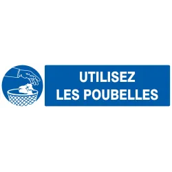 Panneau UTILISEZ LES POUBELLES 200x52 Taliaplast 620512 | 620512