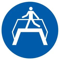 Panneau UTILISER LA PASSERELLE D.80 NO Taliaplast 624536 | 624536