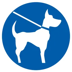 Panneau CHIEN EN LAISSE OBLIGATOIRE NO Taliaplast 624544 | 624544