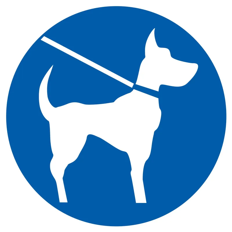 Panneau CHIEN EN LAISSE OBLIGATOIRE NO Taliaplast 623544 | 623544