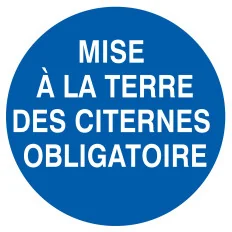 Panneau MISE A TERRE CITERNE OBL D.80 Taliaplast 624532 | 624532