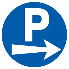 Panneau PARKING FLECHE A DROITE D.80 N Taliaplast 624522 | 624522