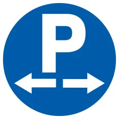 Panneau PARKING DANS LES DEUX SENS NOR Taliaplast 627575 | 627575