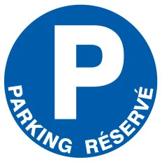 Panneau PARKING RESERVE D.80 NORMASIGN Taliaplast 624519 | 624519