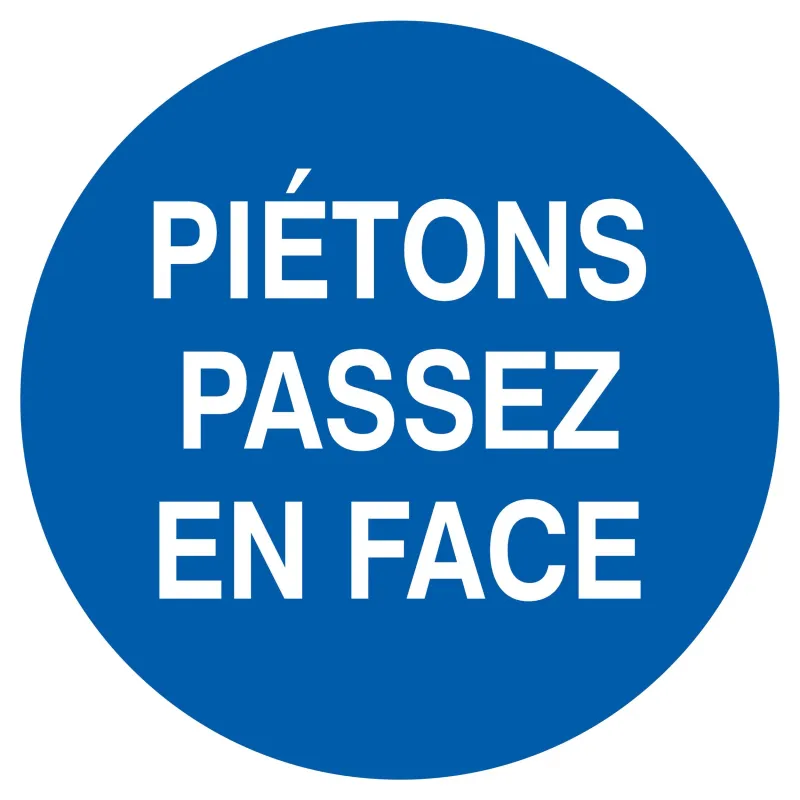 Panneau PIETONS PASSEZ EN FACE NORMASI Taliaplast 627541 | 627541 Panneau PIETONS PASSEZ EN FACE NORMASI Taliaplast 627541 | 627541