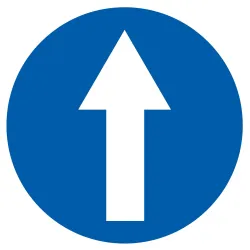 Panneau SENS OBLIGATOIRE NORMASIGN D.8 Taliaplast 624578 | 624578