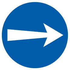 Panneau SENS OBLIGATOIRE D.80 NORMASIG Taliaplast 624527 | 624527