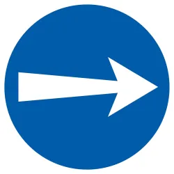 Panneau SENS OBLIGATOIRE NORMASIGN D.1 Taliaplast 627530 | 627530