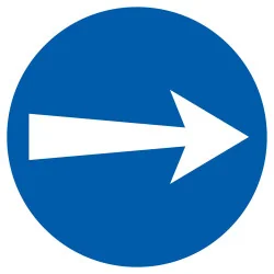 Panneau SENS OBLIGATOIRE D.300 NORMASI Taliaplast 622527 | 622527