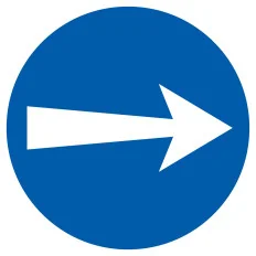 Panneau SENS OBLIGATOIRE D.300 NORMASI Taliaplast 622527 | 622527