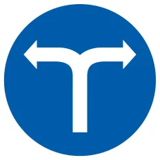 Panneau VIRAGE DROITE OU GAUCHE D.420 Taliaplast 623581 | 623581