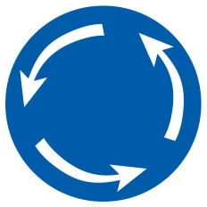 Panneau SENS GIRATOIRE D.80 NORMASIGN Taliaplast 624586 | 624586