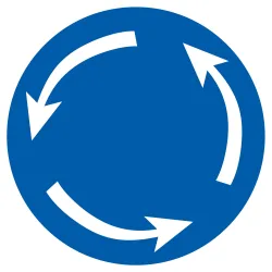 Panneau SENS GIRATOIRE D.420 NORMASIGN Taliaplast 623586 | 623586