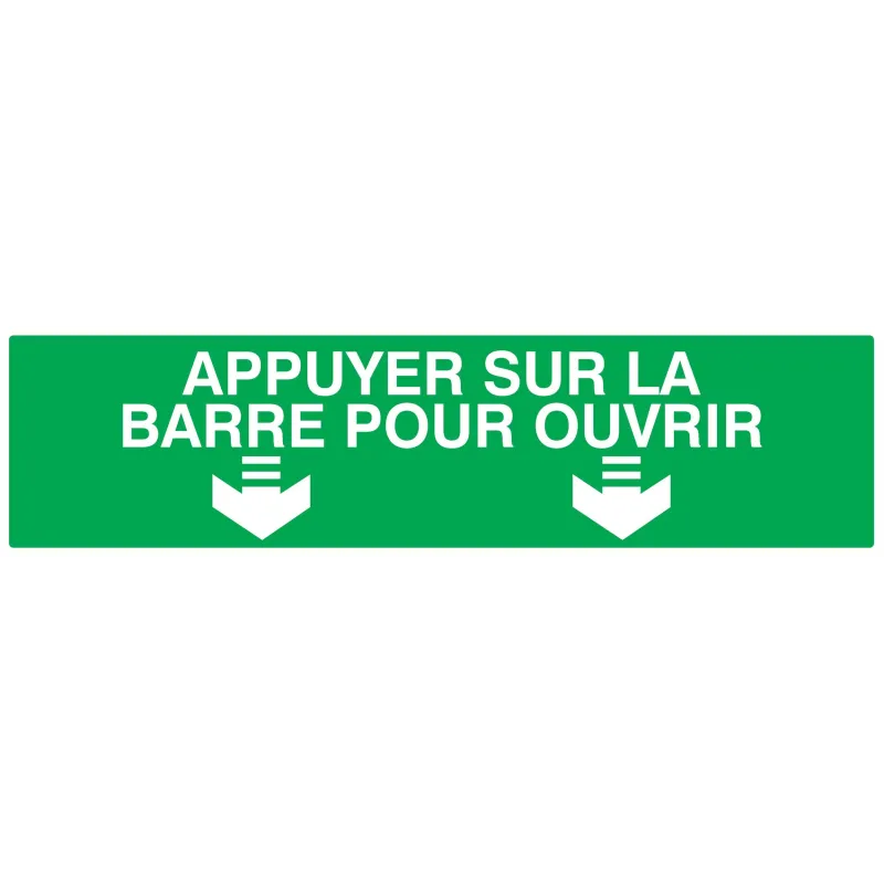 Panneau APPUY.S/BARRE P/OUVRIR 200x52 Taliaplast 620421 | 620421 Panneau APPUY.S/BARRE P/OUVRIR 200x52 Taliaplast 620421 | 620421