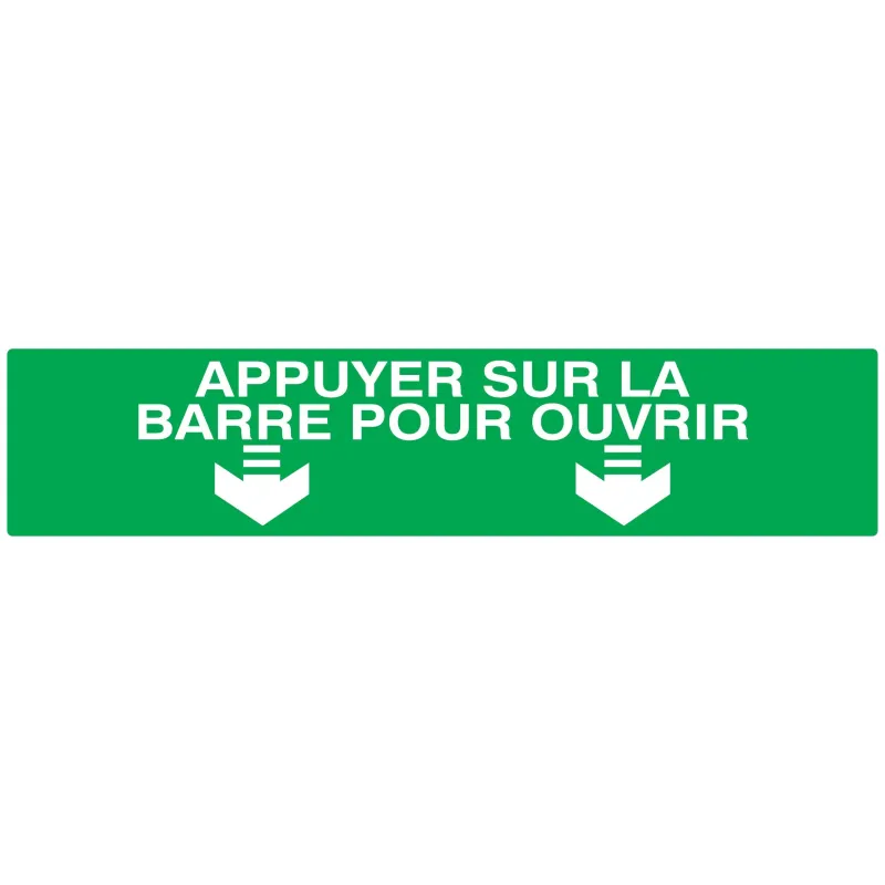 Panneau APPUY.S/BARRE POUR OUVRIR NORM Taliaplast 625421 | 625421 Panneau APPUY.S/BARRE POUR OUVRIR NORM Taliaplast 625421 | 625421