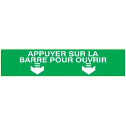 Panneau APPUYER SUR BARRE POUR OUVRIR Taliaplast 635421 | 635421